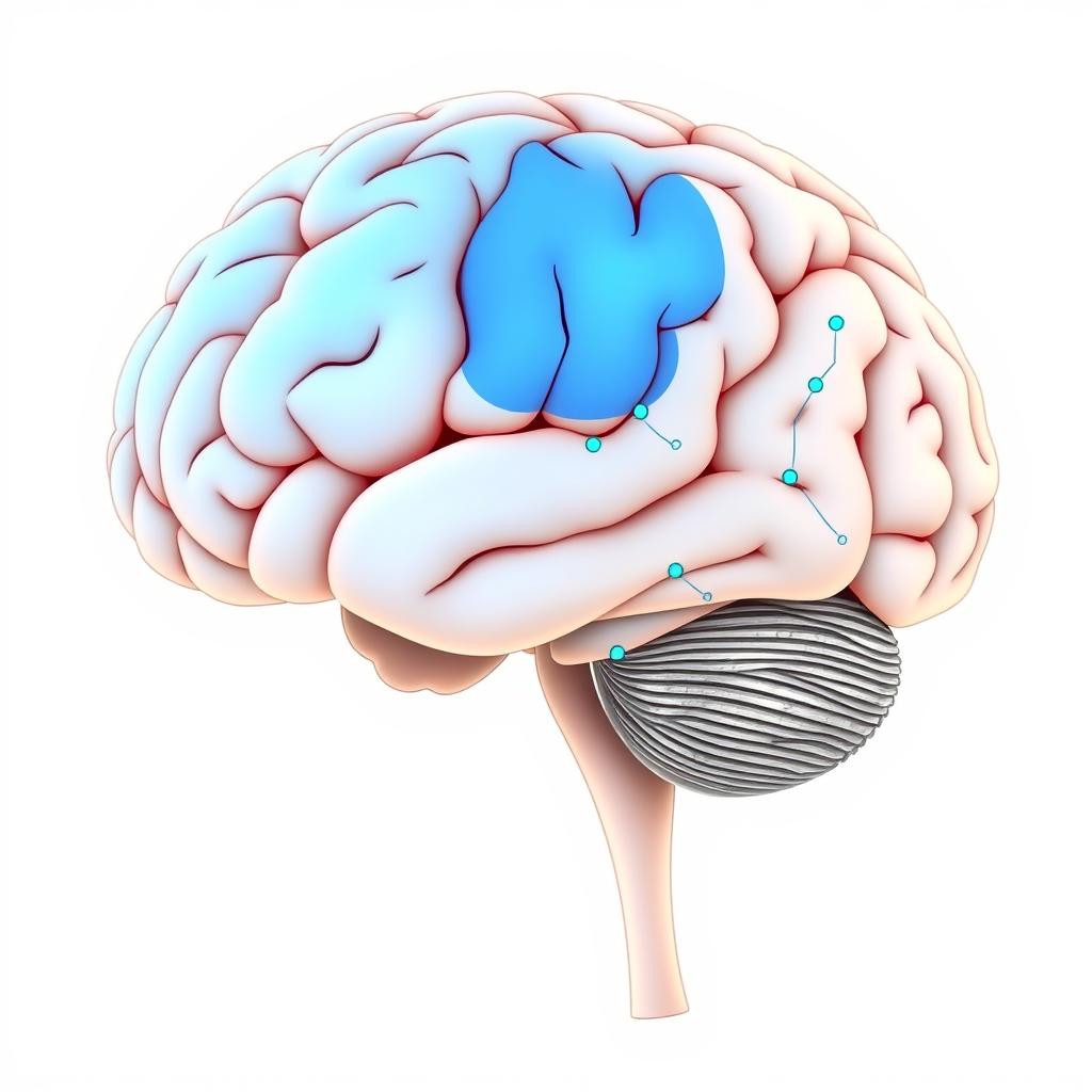 Brain function and cognitive health illustration
