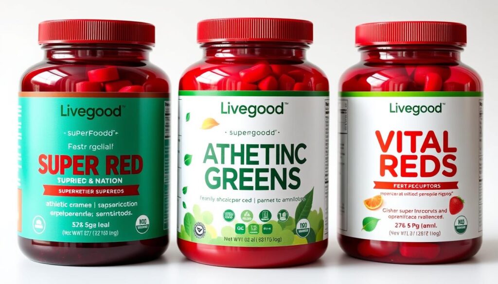 Comparison of Livegood's Super Reds with competitor products