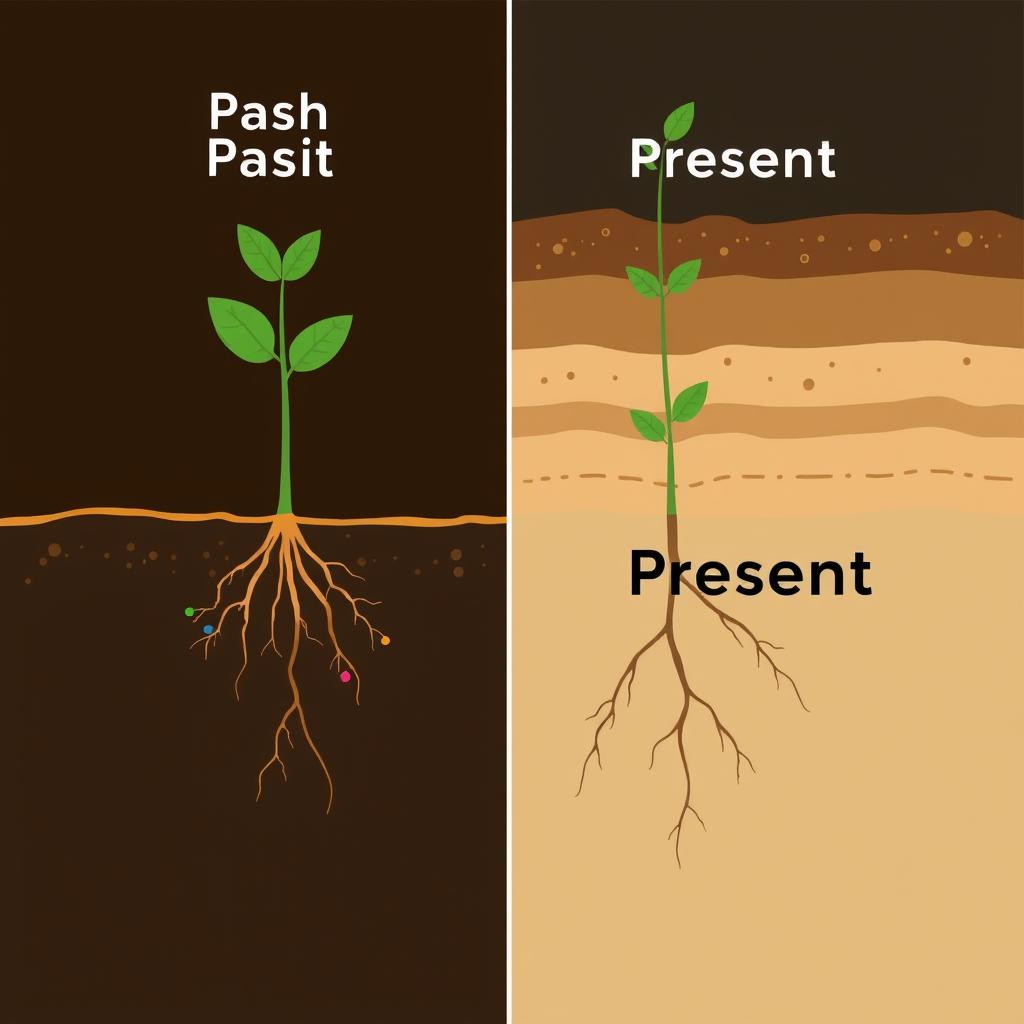 Depleted soil with reduced mineral content
