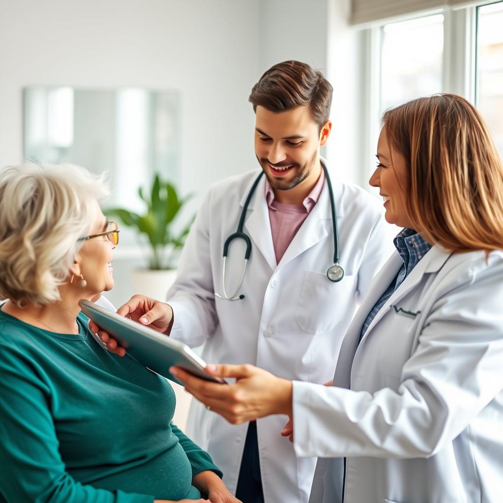 Doctor discussing personalized health results with a patient