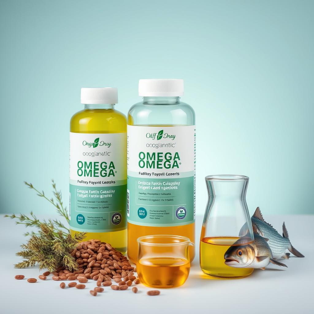 Organic omega fatty acid supplements with their natural sources